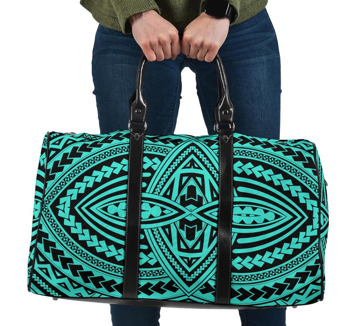 Polynesian Seamless yellow Hawaii Travel Bag Travel Bag One size Yellow - Polynesian Pride