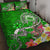 Samoa Quilt Bed Set - Turtle Plumeria (Green) Green - Polynesian Pride