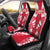 Hawaii Car Seat Covers - Hawaii Seal Polynesian Tattoo Flag Universal Fit Red - Polynesian Pride