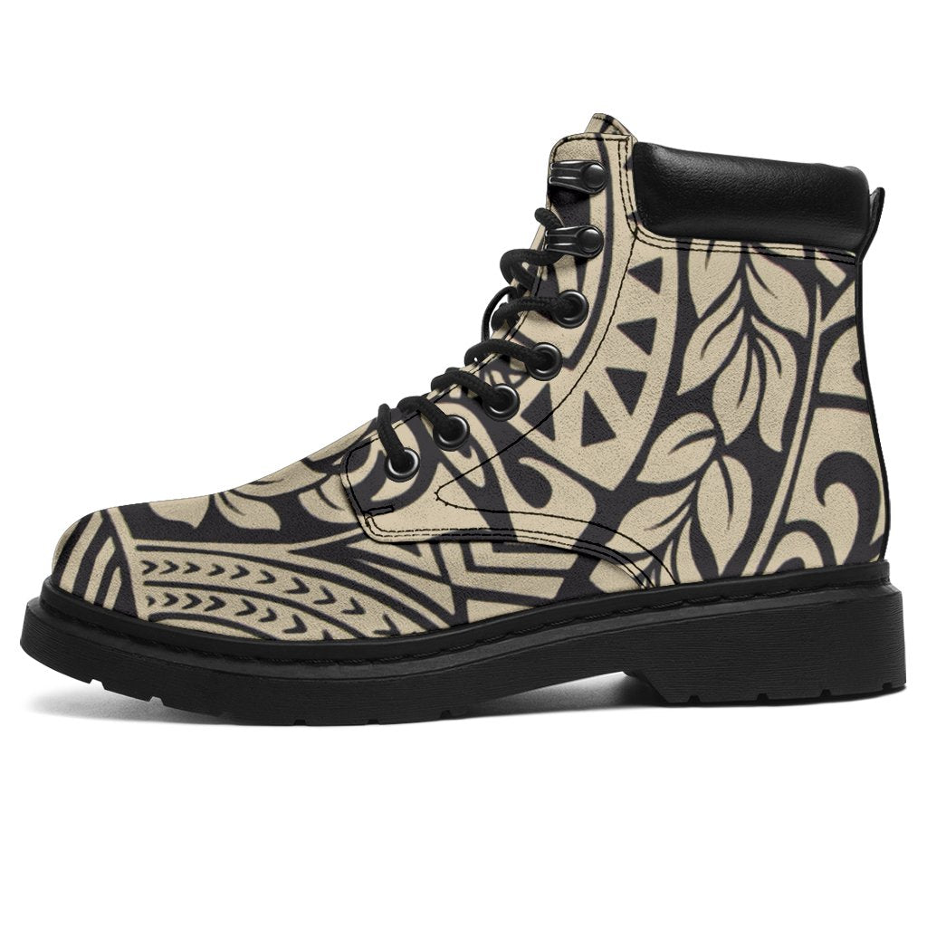 Polynesian 23 Season Boots - Polynesian Pattern Black - Polynesian Pride