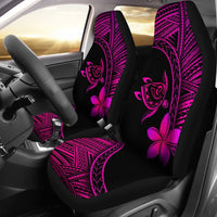 Hawaii Car Seat Covers - Hawaii Turtle Plumeria Pink - Polynesian Pride