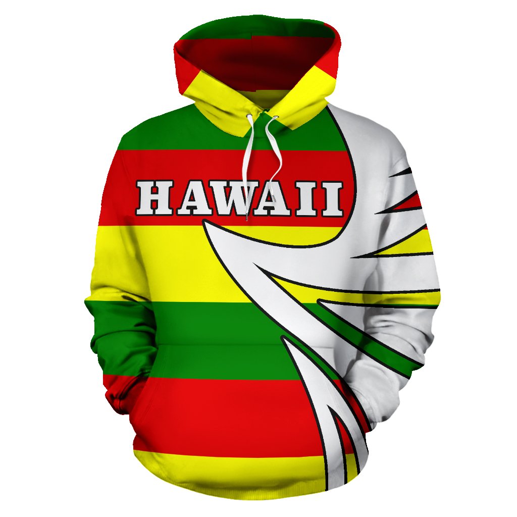 Hawaii Kanaka Flag Hoodie Warrior Style - Polynesian Pride