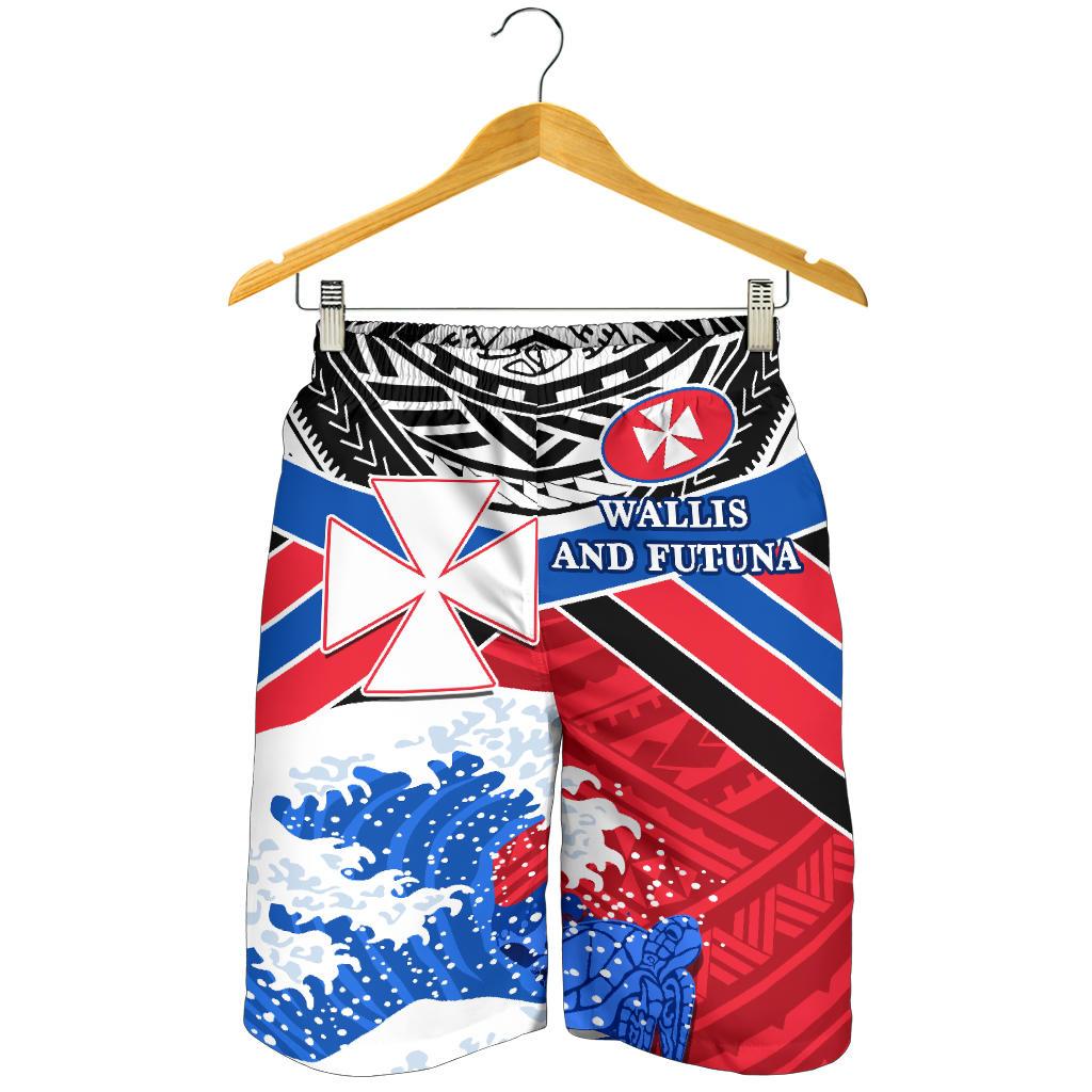 Wallis and Futuna Rugby Men Shorts Spirit Red - Polynesian Pride