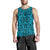 Polynesian Kakau Turtle Blue Hawaii Men's Tank Top Blue - Polynesian Pride