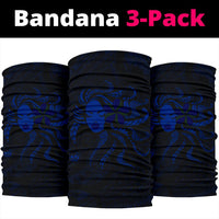 Hula Girl Polynesian Bandana 3 - Pack - Blue - AH - Polynesian Pride