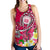 Hawaii Polynesian Women's Racerback Tank - Hawaii Seal With Turtle Plumeria (Pink) Pink - Polynesian Pride