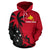 Papua New Guinea Hoodie Papua New Guinea Flag Coat of Arms Kanaka Kings Coconut Tree - Polynesian Pride