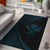 Hawaii Kanaka Polynesian Area Rug Circle Style Rug Blue Deap - Polynesian Pride