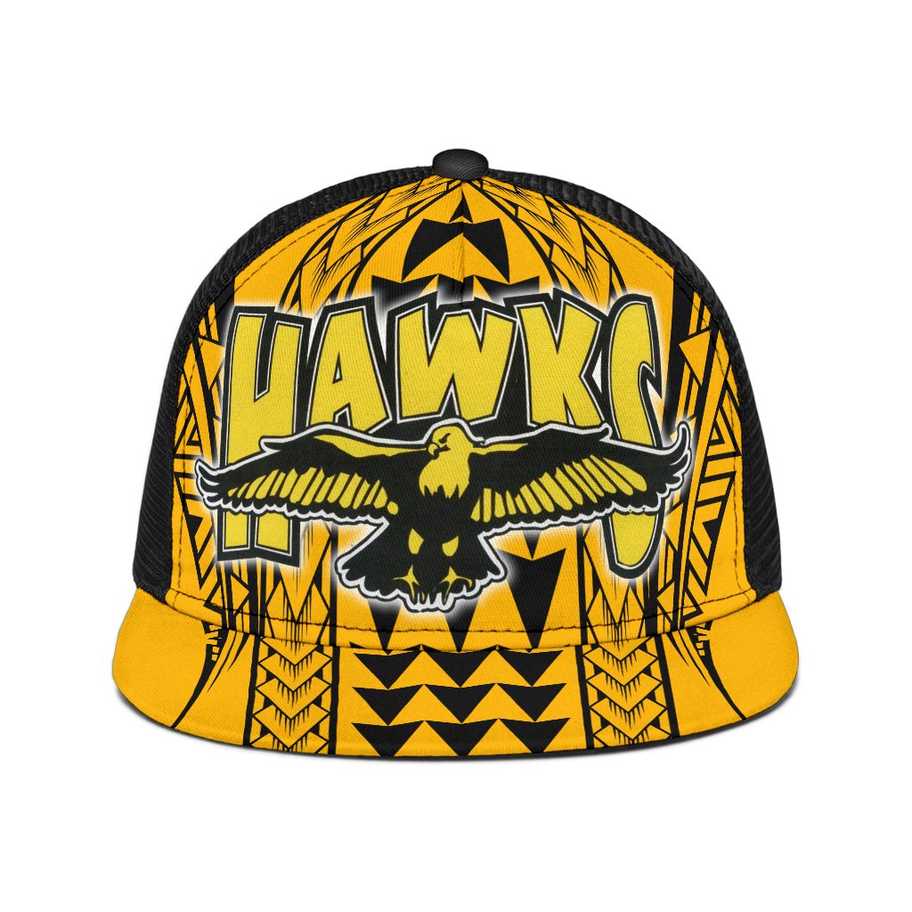 Hawaii - Nanakuli High Trucker Hat - AH Trucker Hat Universal Fit Yellow - Polynesian Pride