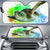 Hawaii Sea Turtle Swimming Car Sun Shade Rainbow Auto Sun Shade Universal Fit Blue - Polynesian Pride