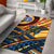 Northern Mariana Islands Area Rug - Dolphin Surfing Yellow - Polynesian Pride