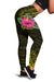 Hawaii Hibiscus Polynesian Kakau Yellow Legging - Dry Style - AH Yellow - Polynesian Pride