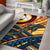 Wallis and Futuna Area Rug - Dolphin Surfing Yellow - Polynesian Pride