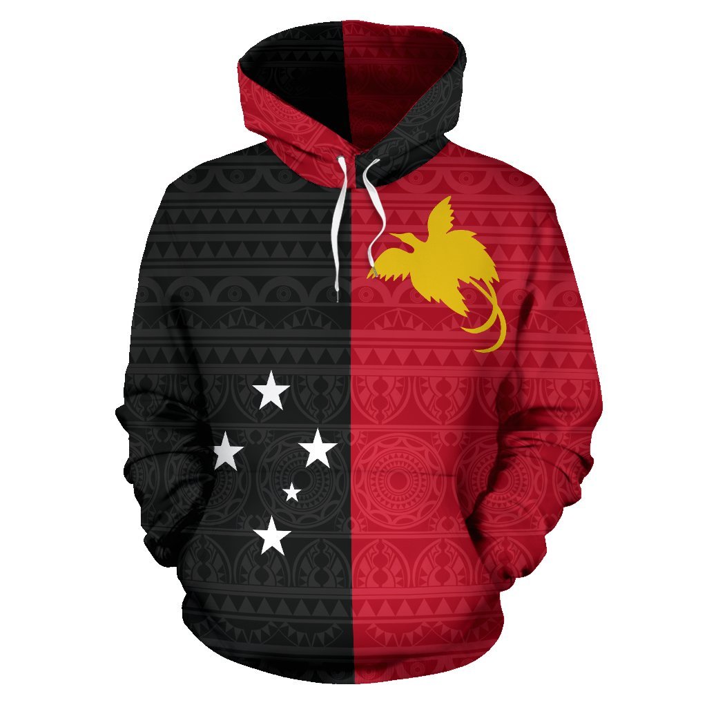Papua New Guinea Hoodie Papua New Guinea Flag Coat of Arms - Polynesian Pride