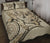 Hawaii Turtle Hibiscus Polynesian Vintage Quilt Bed Set - Beige - Polynesian Pride