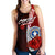 Northern Mariana Islands Polynesian Women's Racerback Tank - Coat Of Arm With Hibiscus - Polynesian Pride