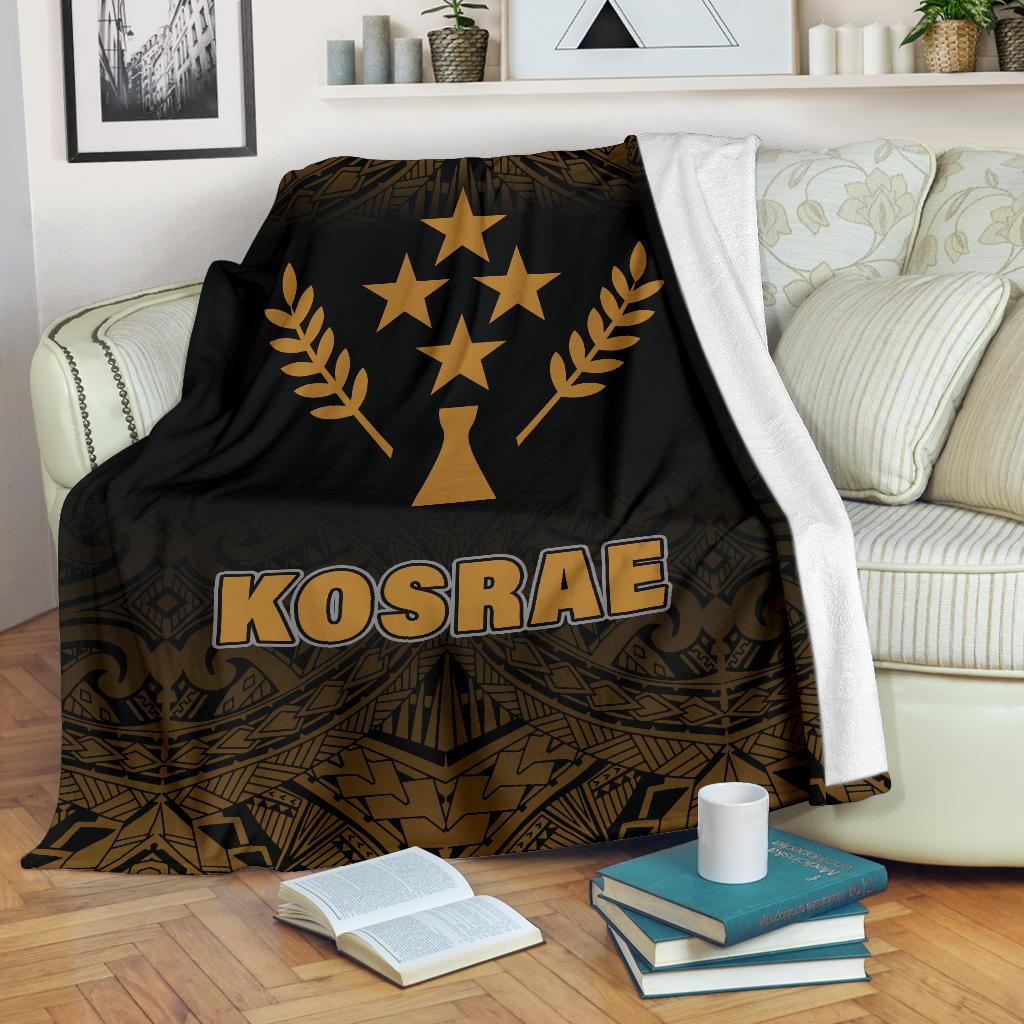 Kosrae Premium Blanket - Gold Fog Style White - Polynesian Pride