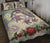 Hawaii Turtle Shark Hibiscus Quilt Bed Set - Beige - LH Style Beige - Polynesian Pride