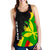 Hawaii Women's Racerback Tank - Wrap Style Black & Green - Polynesian Pride