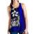 Polynesian Hawaii Women Racerback Tank Blue - Turtle with Hook BLUE - Polynesian Pride