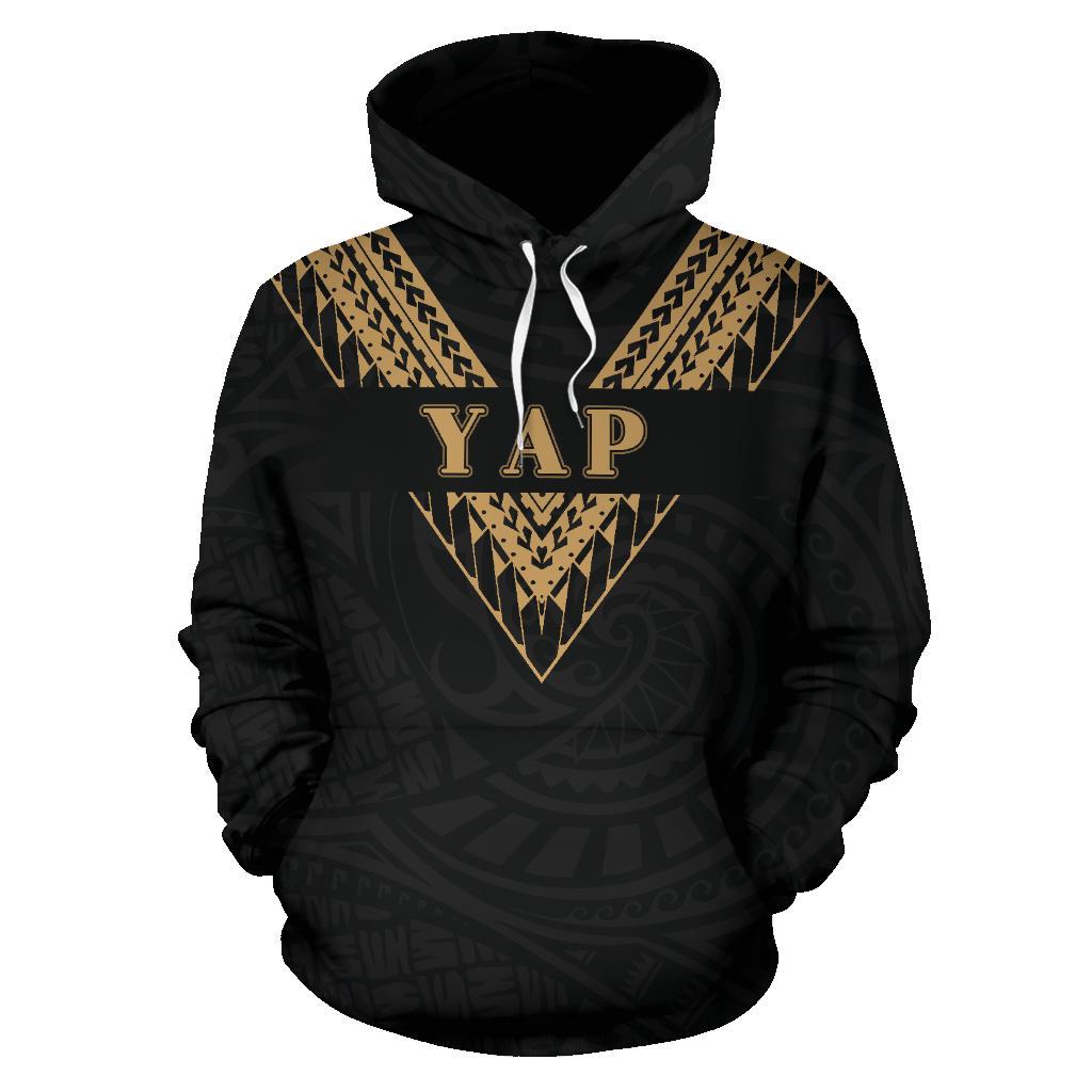 Yap All Over Hoodie Gold Sailor Style - Polynesian Pride