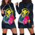 Hawaii Polynesian Women's Hoodie Dress - Tropical Flower Blue - Polynesian Pride