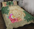 Hawaii Kanaka Maoli Polynesian Flowers Turtle Quilt Bed Set - Polynesian Pride