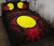 Palau Polynesian Quilt Bed Set Hibiscus Red Black - Polynesian Pride