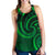 New Zealand Maori Mangopare Women Racerback Tank Polynesian - Green Green - Polynesian Pride