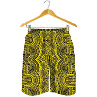 Polynesian Symmetry Yellow Men's Short - Polynesian Pride