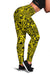 Polynesian Kakau Turtle Yellow Hawaii Women's Leggings AH Yellow - Polynesian Pride