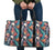 Hawaii Seamless Tropical Flower Hawaiian Summer Hawaii Travel Bag Travel Bag One size Black - Polynesian Pride