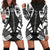 American Samoa Hoodie Dress - Polynesian Tattoo Black Black - Polynesian Pride