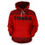 Tonga All Over Hoodie Polynesian Red and Black - Polynesian Pride