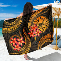 Tahiti Polynesian Sarong - Gold Plumeria SARONG ONE SIZE GOLD - Polynesian Pride