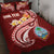 Guam Personalised Quilt Bed Set - Guam Seal Polynesian Patterns Plumeria (Red) Red - Polynesian Pride