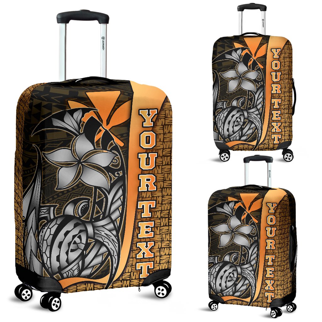 Polynesian Hawaii Custom Personalised Luggage Covers Gold - Turtle with Hook GOLD - Polynesian Pride