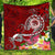 FSM Premium Quilt - Turtle Plumeria (RED) Red - Polynesian Pride