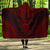 Tuvalu Polynesian Chief Hooded Blanket - Red Version Hooded Blanket Red - Polynesian Pride