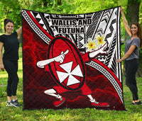 Dab Trend Style Rugby Premium Quilt Wallis and Futuna Red - Polynesian Pride
