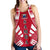 Samoa Women Racerback Tank - Polynesian Tattoo Flag White - Polynesian Pride