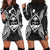 Guam Polynesian Hoodie Dress Map Black Black - Polynesian Pride