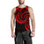 New Zealand Maori Mangopare Men Tank Top Polynesian - Red Red - Polynesian Pride