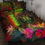 Niue Polynesian Quilt Bed Set - Hibiscus and Banana Leaves Art - Polynesian Pride