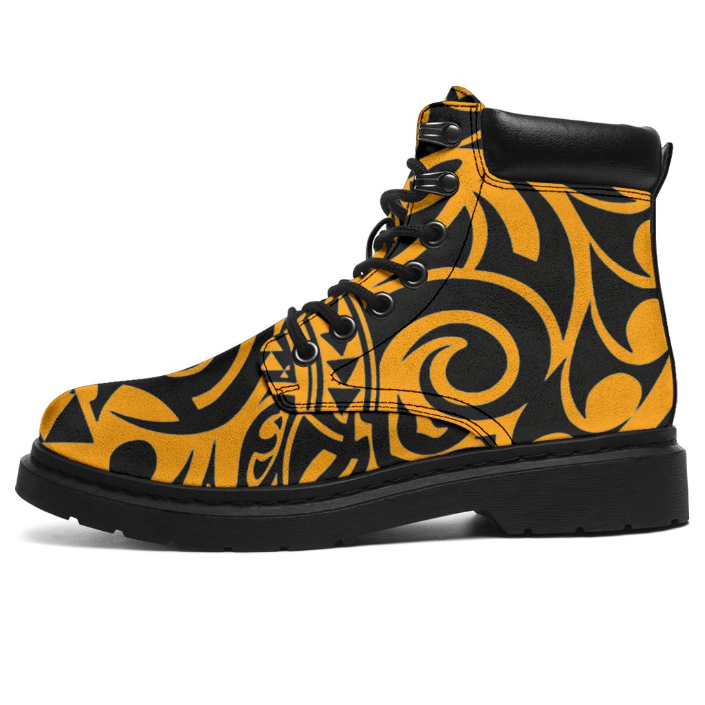 Polynesian 32 Season Boots - Polynesian Pattern Black - Polynesian Pride