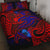 Samoa Quilt Bed Set - Blue Shark Polynesian Tattoo Blue - Polynesian Pride