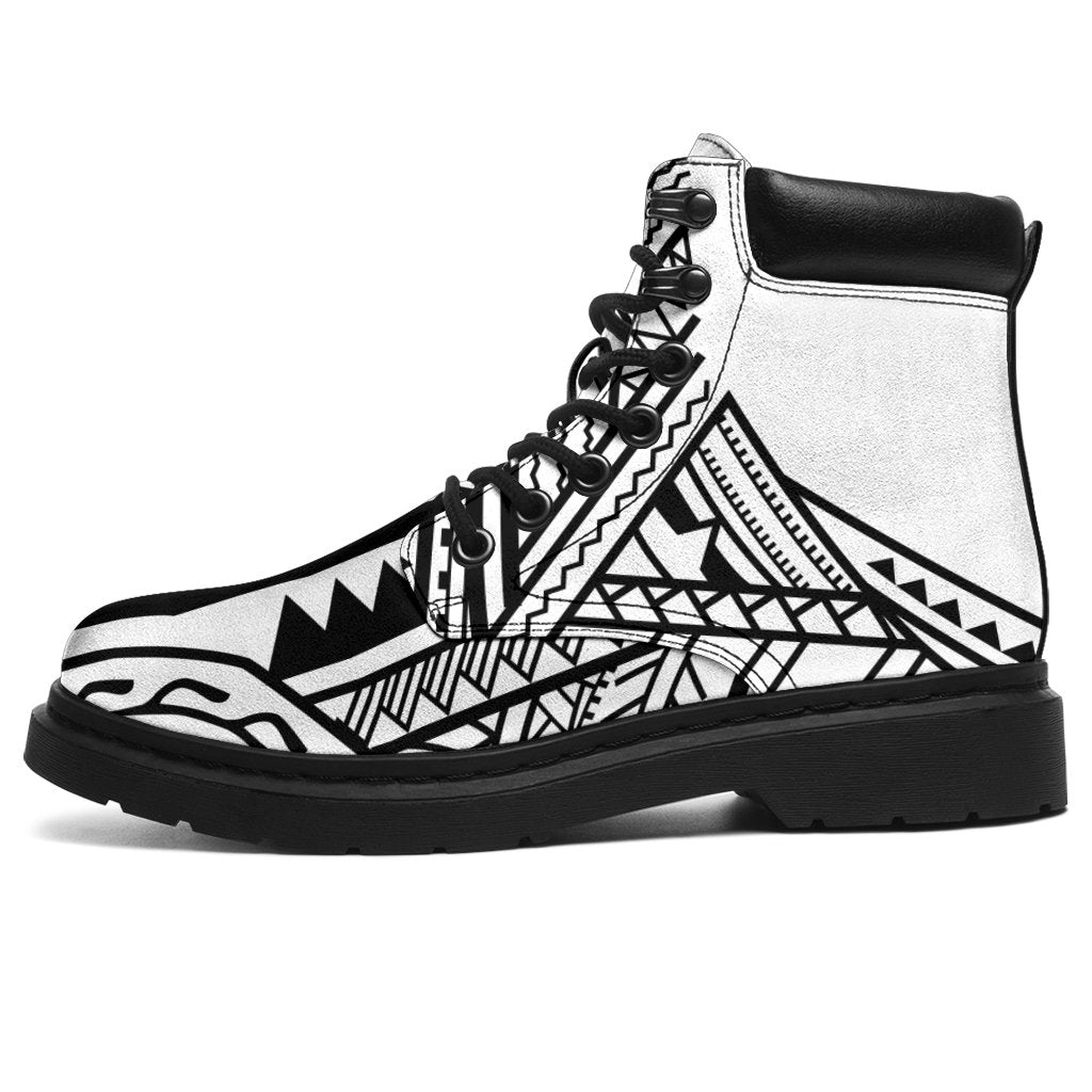 Polynesian 49 Season Boots - Polynesian Pattern Black - Polynesian Pride