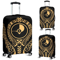 Yap Luggage Cover - Micronesian Tribal Gold Gold - Polynesian Pride