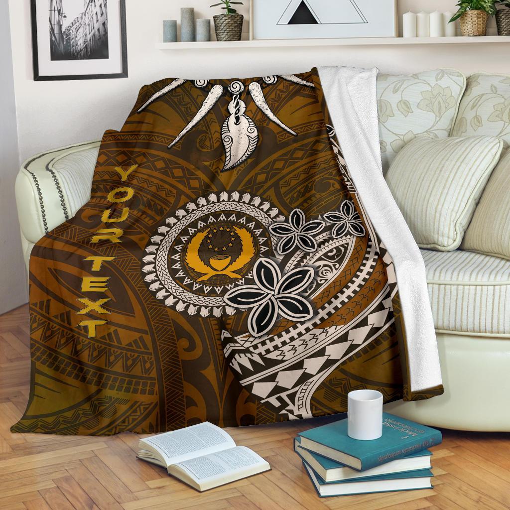 Pohnpei Custom Personalised Premium Blankets - Polynesian Boar Tusk - Polynesian Pride