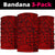 Polynesian Hawaiian Style Tribal Tattoo Red Bandana 3 - Pack - Polynesian Pride